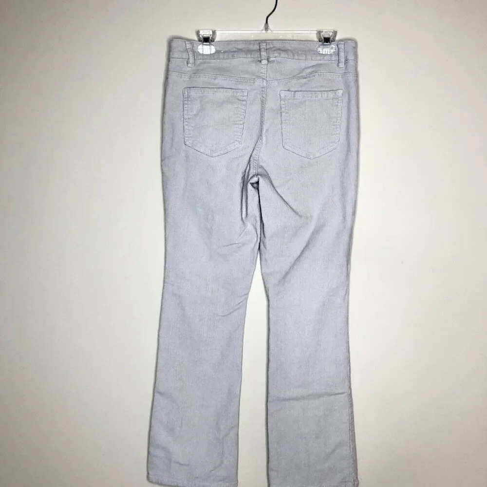 Jones of New York Corduroy Straight Leg 5 Pocket Cream Color Jeans, Size 12 - Picture 3 of 8